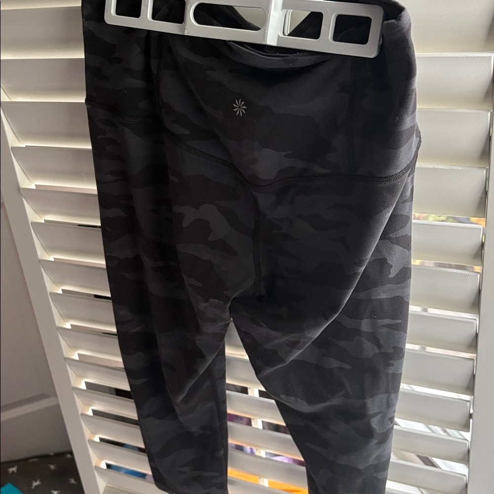 Athleta Black Camouflage Leggings